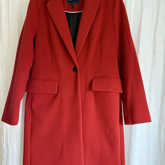 NWOT BCBGMAXAZRIA Rust Coat - Picture 2 of 11